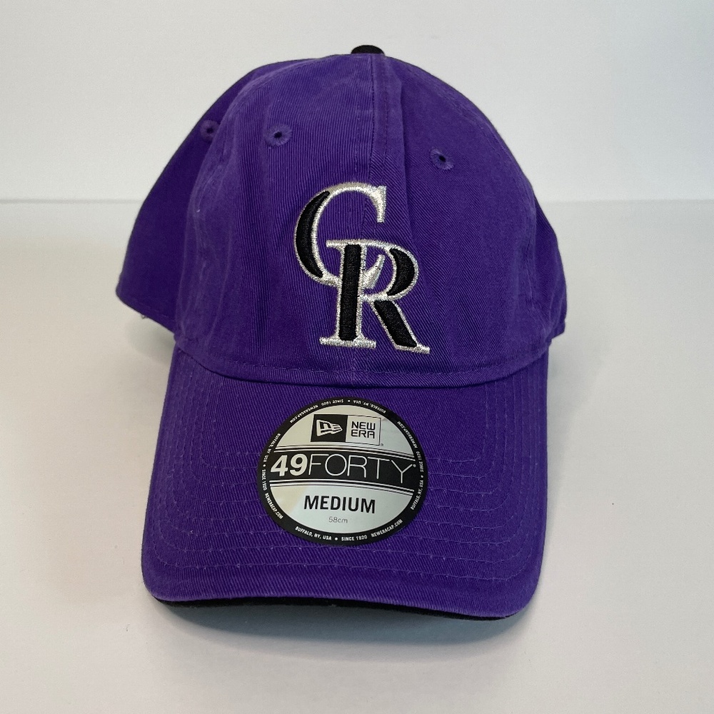 NEW Colorado Rockies Hat Purple New Era Medium MLB Baseball Curved Brim Mens
